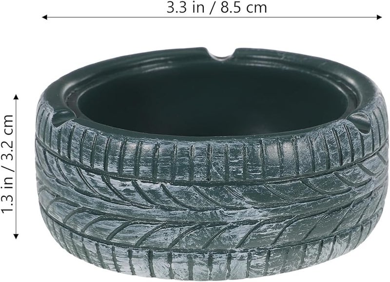 صينية إطارات العتيقة من الراتنج منفضة سجائر العشب الأخضر زينة ديكور غرفة المعيشة ملحق التدخين هدية للرجال - Image 2